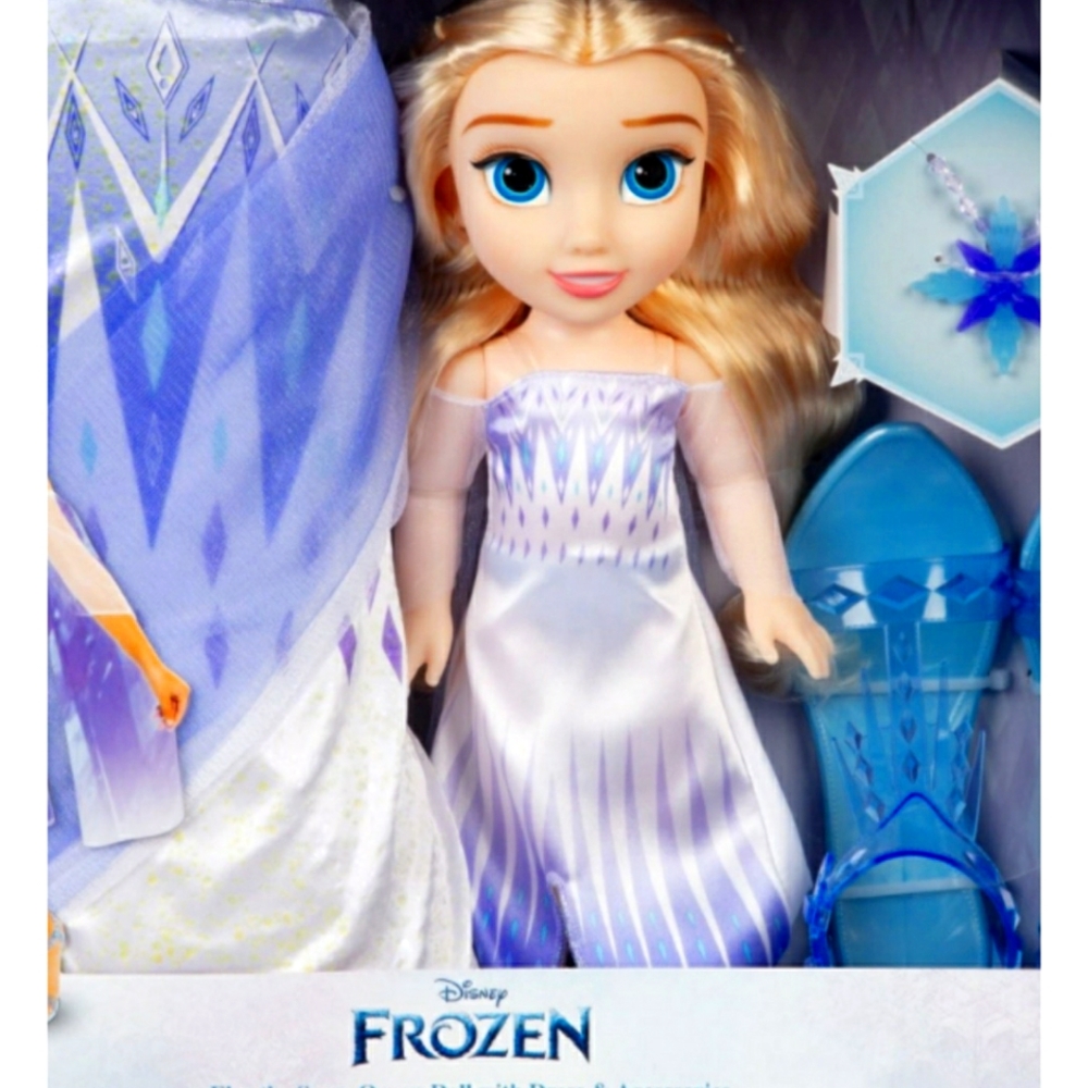 DISNEY ELSA LARGE DOLL WITH MATCHING OUTFIT FOR CHILD